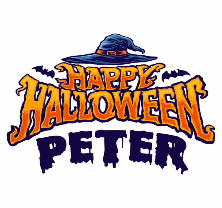 Halloween vinyylimatto persoonallinen tervehdys - Tenstickers