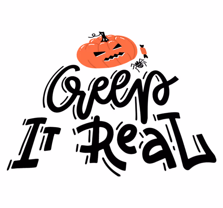 Halloween vinyylimatto kummitteleva kurpitsasuunnittelu - Tenstickers