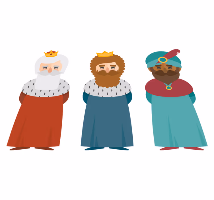 Kolme kuningasta jouluinen vinyylimatto - Tenstickers