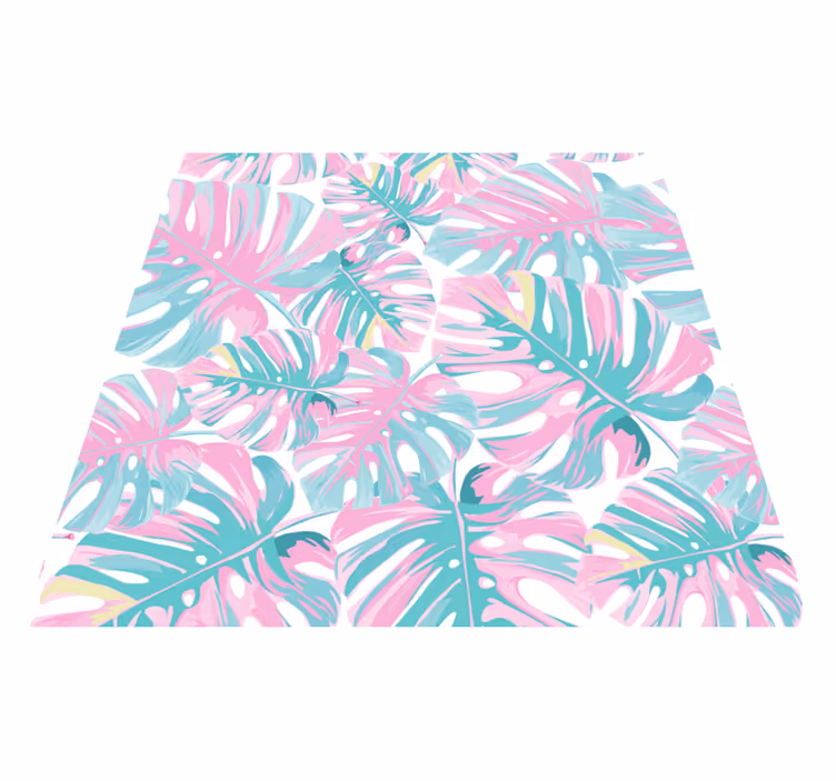 Herkkä monstera kukka vinyylimatto - Tenstickers