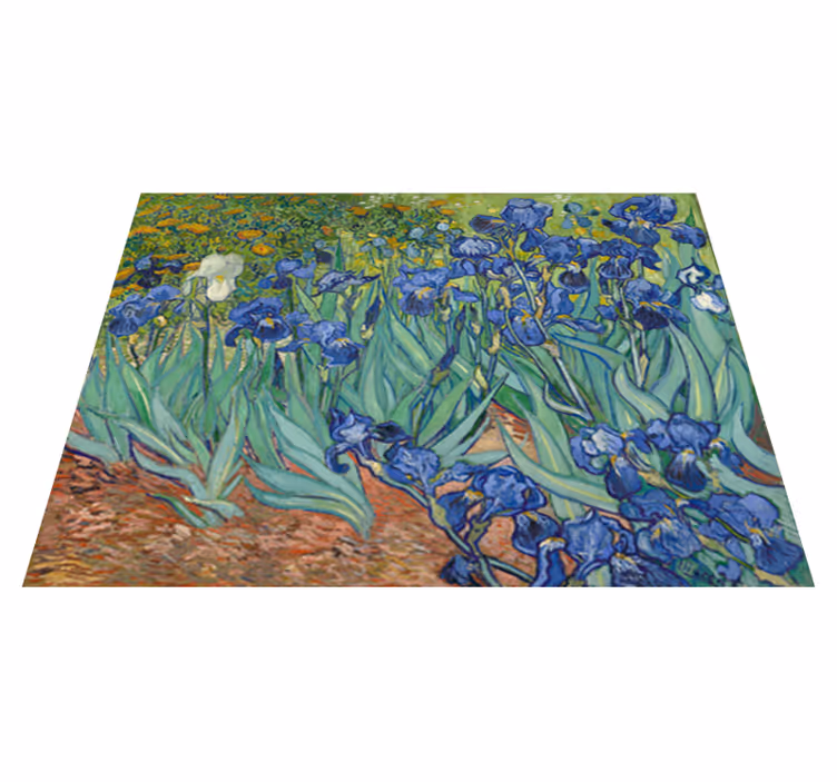 Van goghin kukat vinyylimatto - Tenstickers