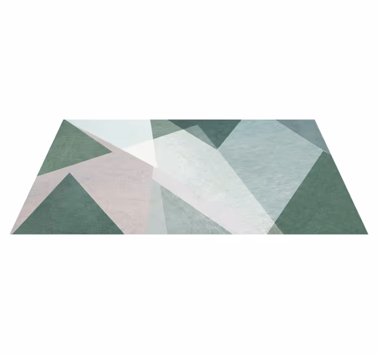Salviavihreägeometrinenkuvioinenvinyylimatto - Tenstickers