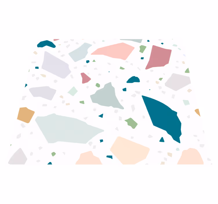 Välimerellinen terrazzo-kuvio keittiön vinyylimatto - Tenstickers