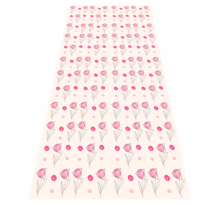 Kukka vinyylimatto bougainvillea mestari - Tenstickers