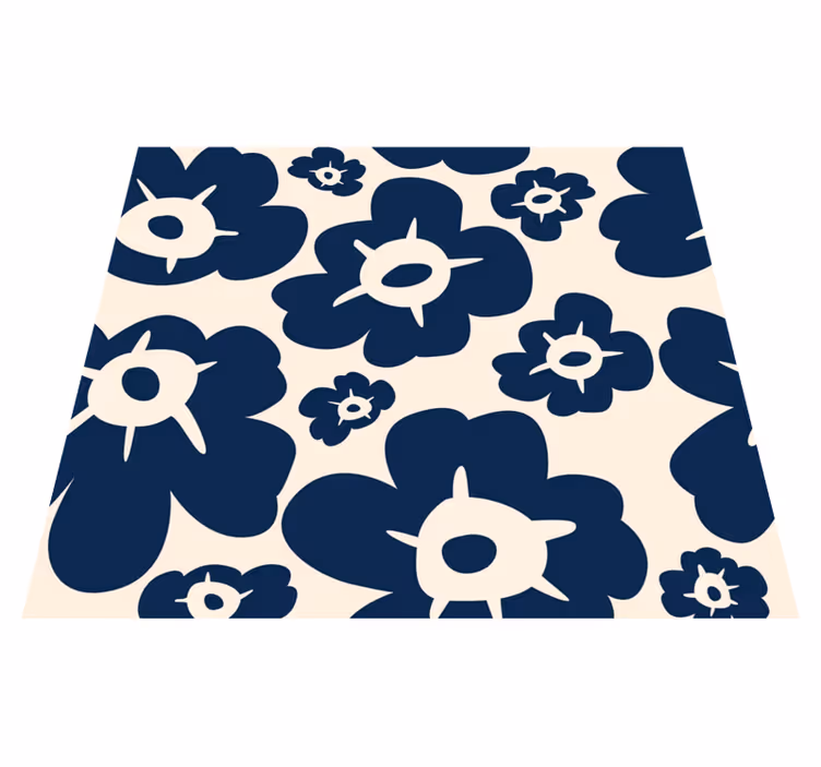 Tummansininen unikkovinyylimatto - Tenstickers
