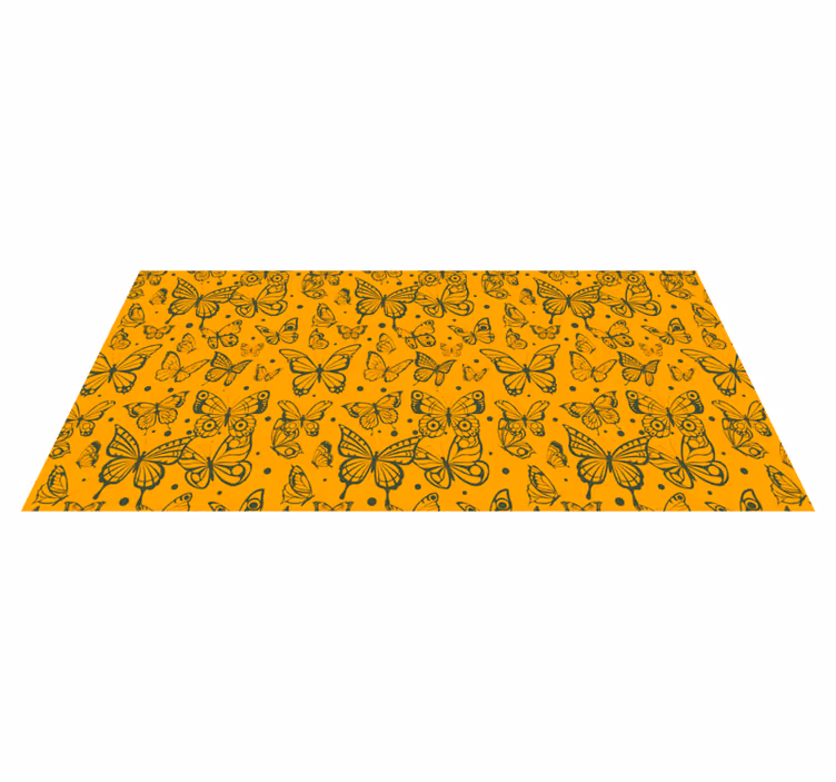 Perhonen kasvi taustamatto - Tenstickers