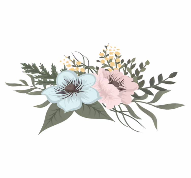 Kasvikuvioinen vinyylimatto - Tenstickers
