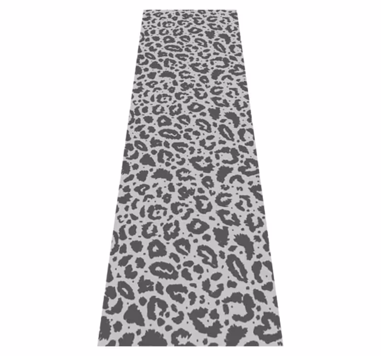 Classic-tyylinen harmaa leopardi-kuosi vinyylimatto - Tenstickers