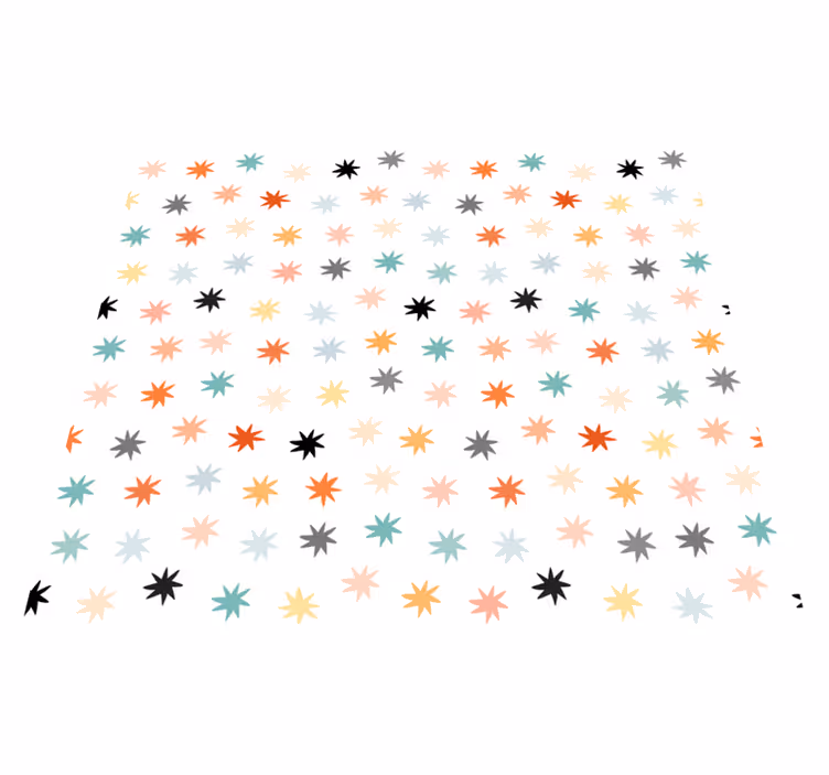 Geometrinen tähtikuvio vinyylimatto - Tenstickers