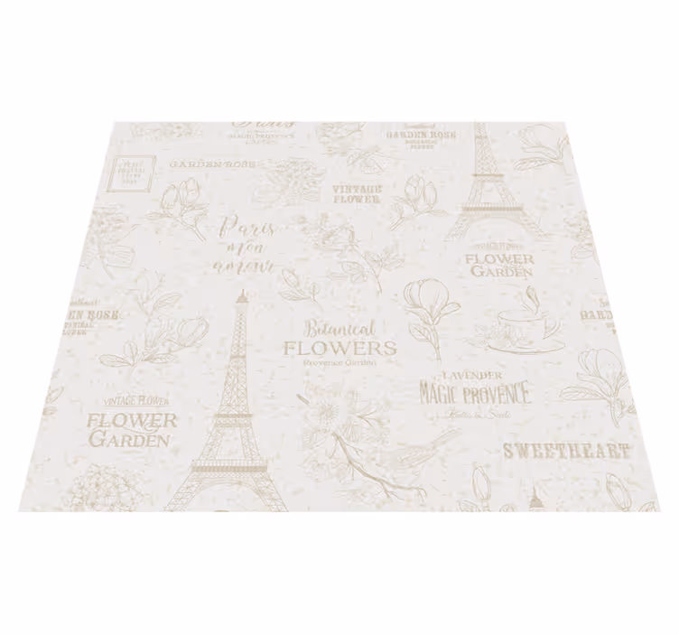 Vinyylimatto makuuhuoneeseen pariisin tyyliin - Tenstickers