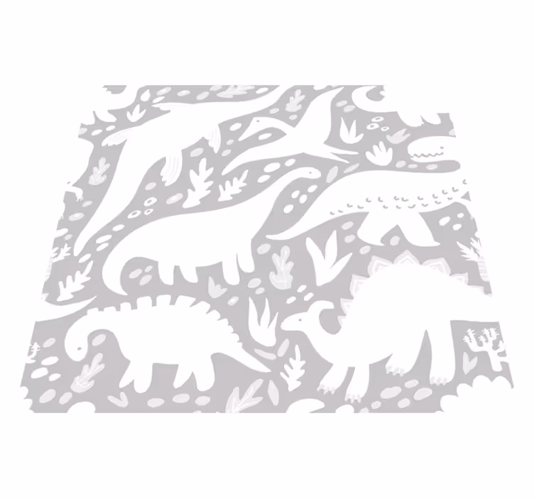 Vinyylimatto makuuhuoneeseen dinosaurusteemalla - Tenstickers