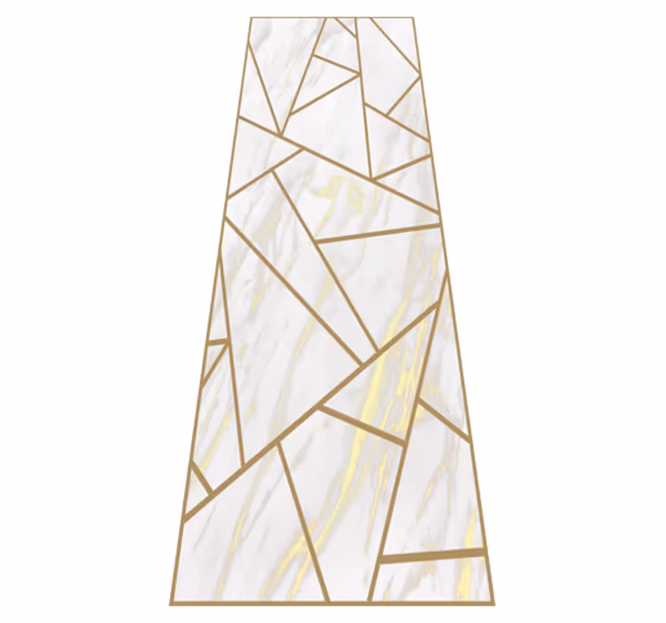 Vinyylimatto makuuhuoneeseen marmori geometrinen mosaiikki - Tenstickers