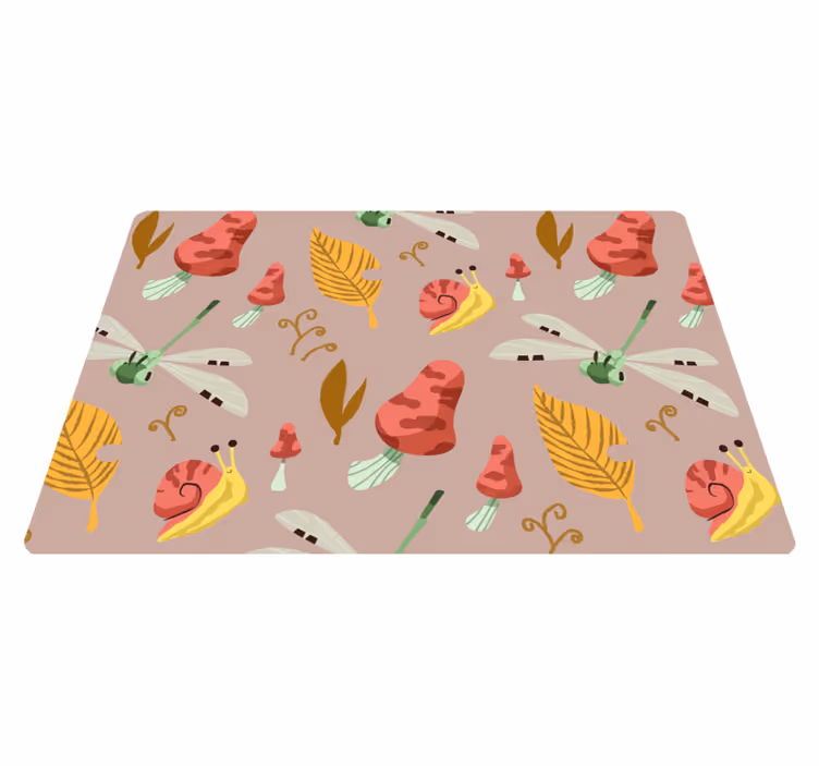 Syksyn eläin- ja kasvimotivin luonto vinyylimatto - Tenstickers