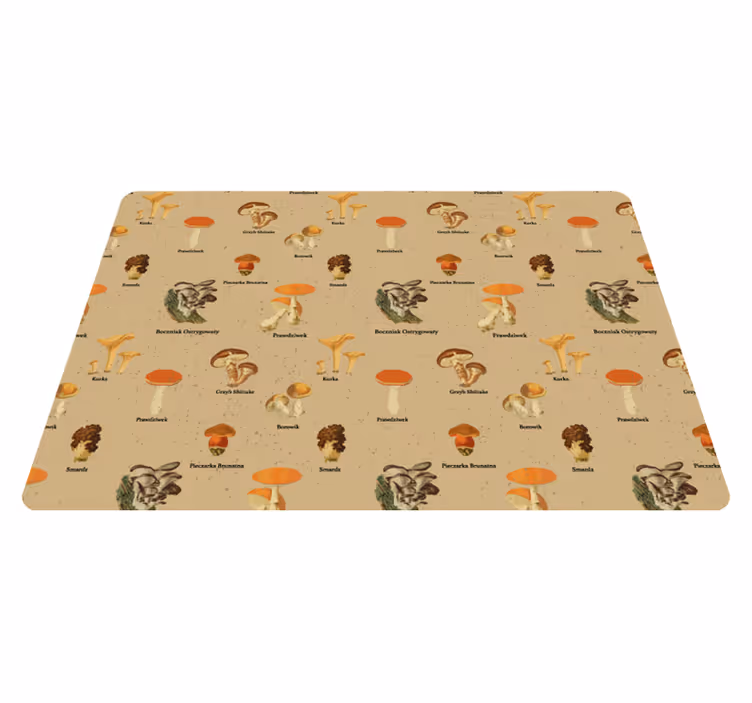 Vintage sienityypit luonto vinyylimatto - Tenstickers