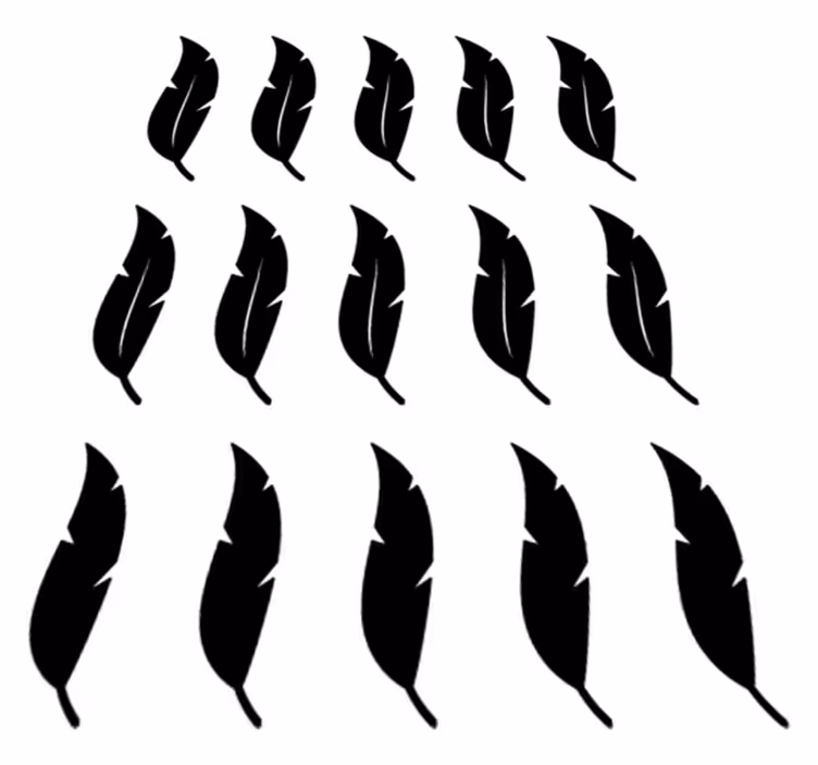 Kelluvat höyhenkuviot luonto vinyylimatto - Tenstickers