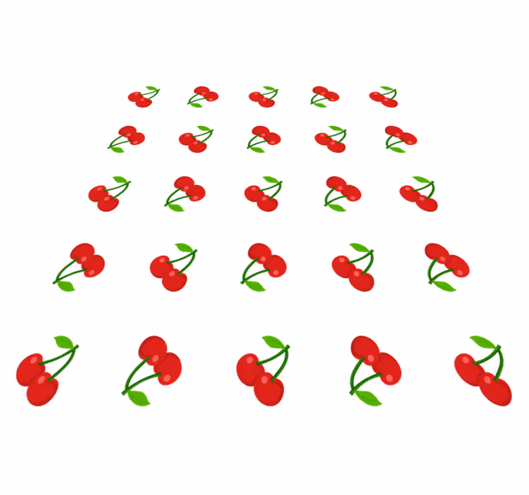 Kirsikkakuviollinen luonto vinyylimatto - Tenstickers
