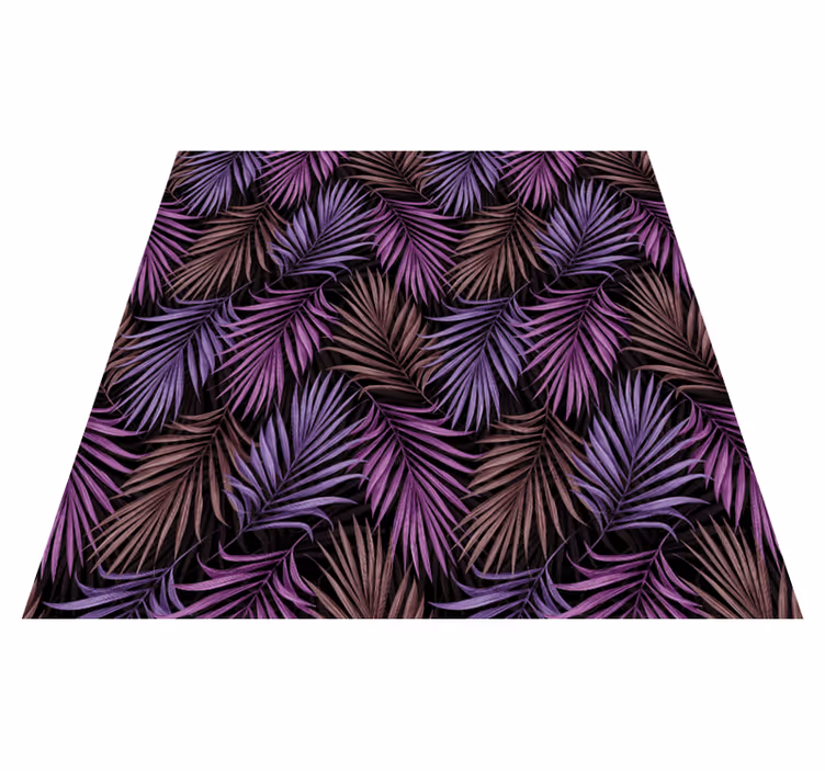 Purppura lehtikuvio luonto vinyylimatto - Tenstickers