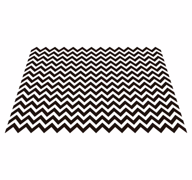 Geometrinen vinyylimatto zigzag-kuviolla - Tenstickers