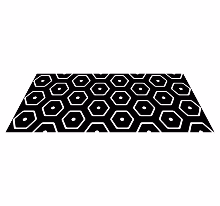 Geometrinen vinyylimatto minimalistinen kuviointi - Tenstickers