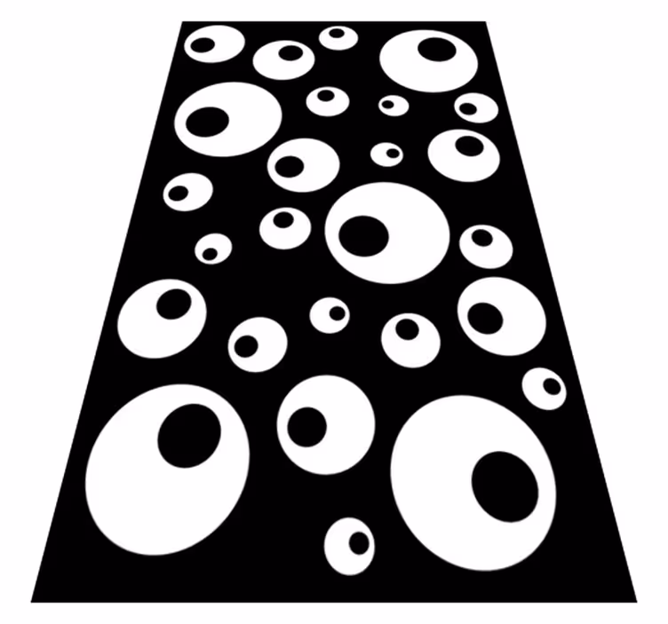 Geometrinen vinyylimatto vesipisarat - Tenstickers