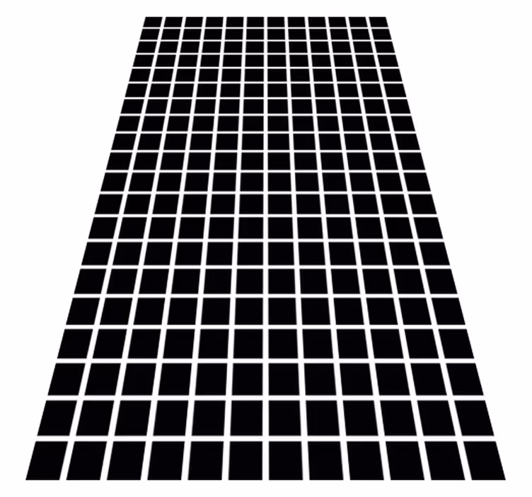 Harmaat neliötasteet geometrinen vinyylimatto - Tenstickers