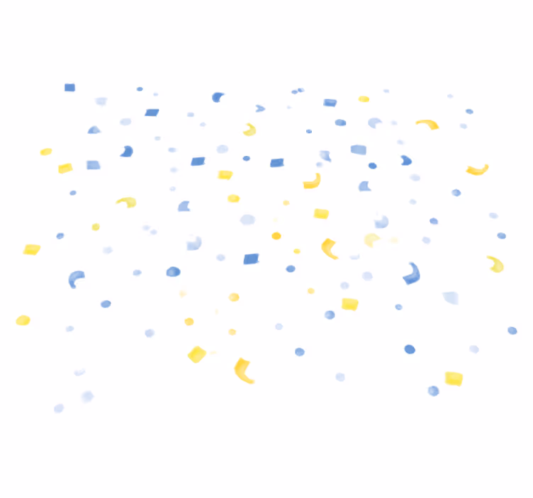 Vesiväri konfetti geometrinen vinyylimatto - Tenstickers