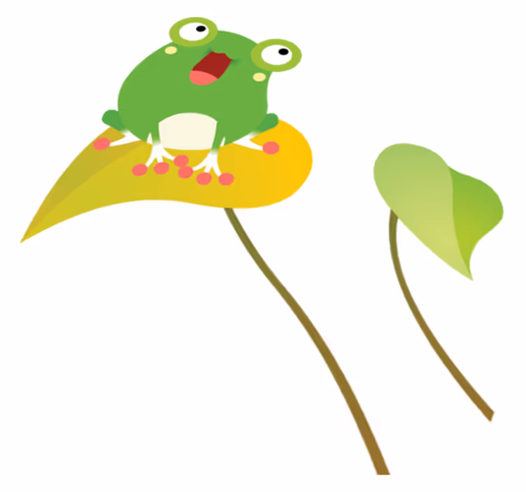Laulava sammakko lastenhuone vinyylimatto - Tenstickers