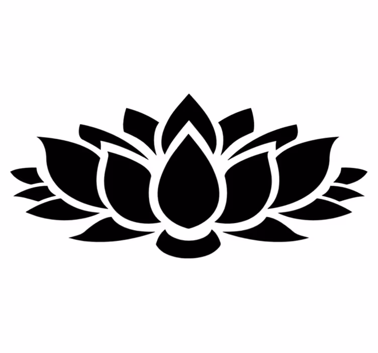 Lotus yksinkertainen vinyylimatto makuuhuoneeseen - Tenstickers