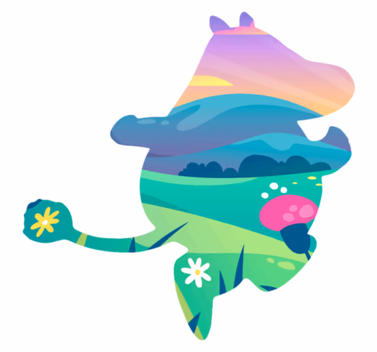 Muumi-maailma lastenhuoneen vinyylimatto - Tenstickers