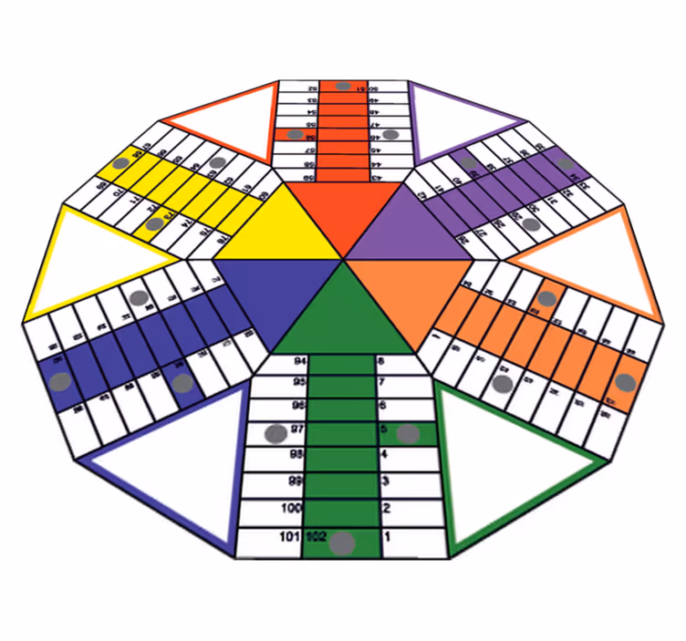 Peli vinyylimatto geometrinen lautapeli - Tenstickers