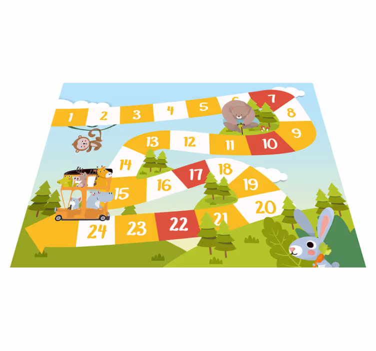 Pelivinyylimattoeläinkuvituksella - Tenstickers