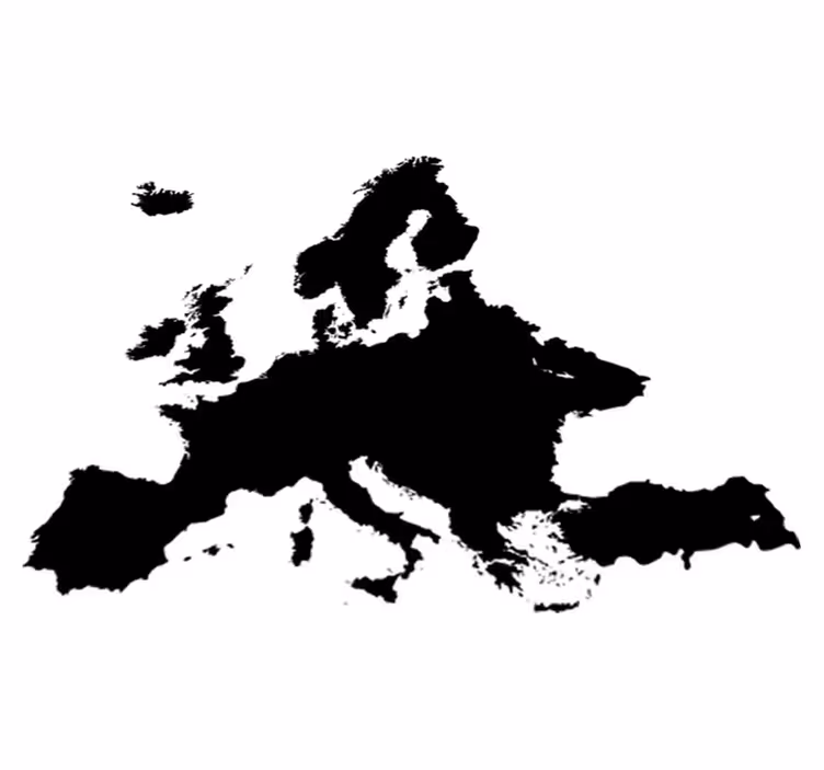 Euroopan vinyylitaulu maailmakartta - Tenstickers