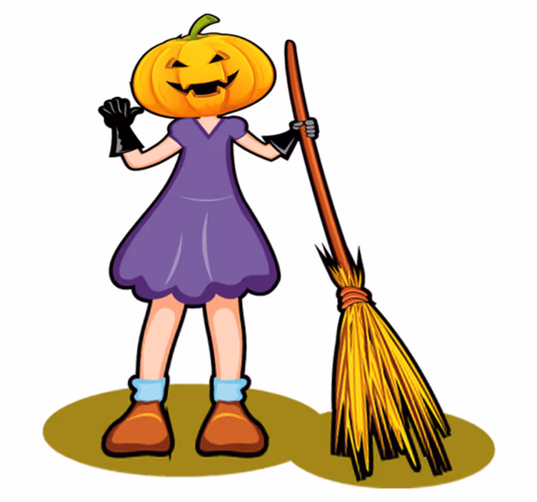 Lastenhuone vinyylimatto halloween-aiheinen kuvasto - Tenstickers
