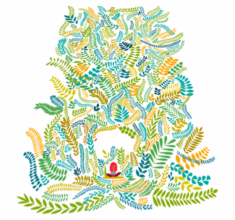 Lastenhuone vinyylimatto kaunis lukufantasia - Tenstickers