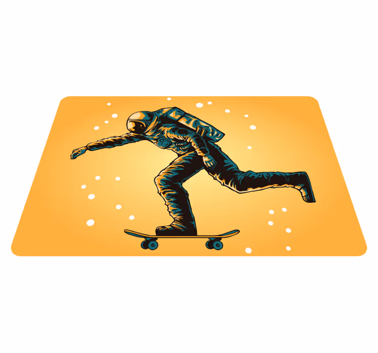 Astronauttisurffaaja lastenhuone vinyylimatto - Tenstickers