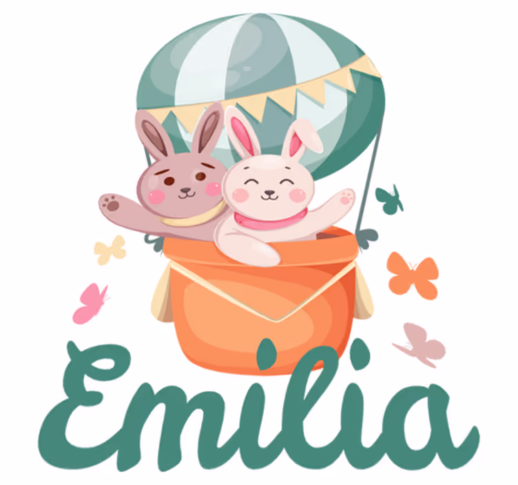Lastenhuone vinyylimatto mukautetut puput ilmapalloissa - Tenstickers