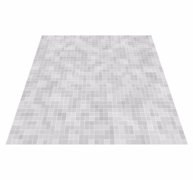 Kylpyhuoneen vinyylimatto valkoinen harmaa laatta mosaiikki - Tenstickers