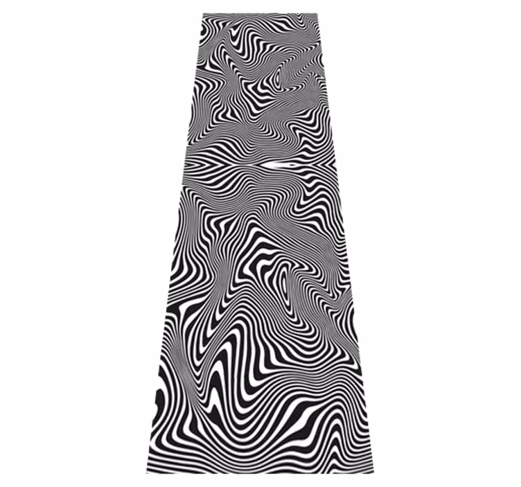 Zebra 3d efekti kylpyhuoneen vinyylimatto - Tenstickers