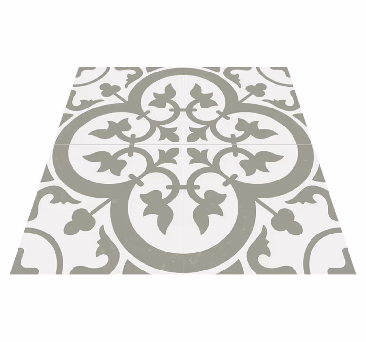 Keittiön vinyylimatto ikivihreä sumu azulejo - Tenstickers