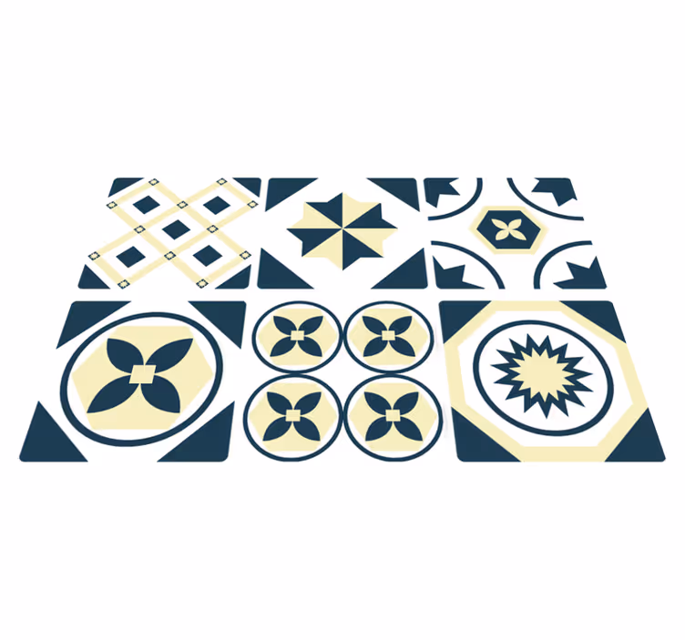 Alionsa laattamainen keittiön vinyylimatto - Tenstickers