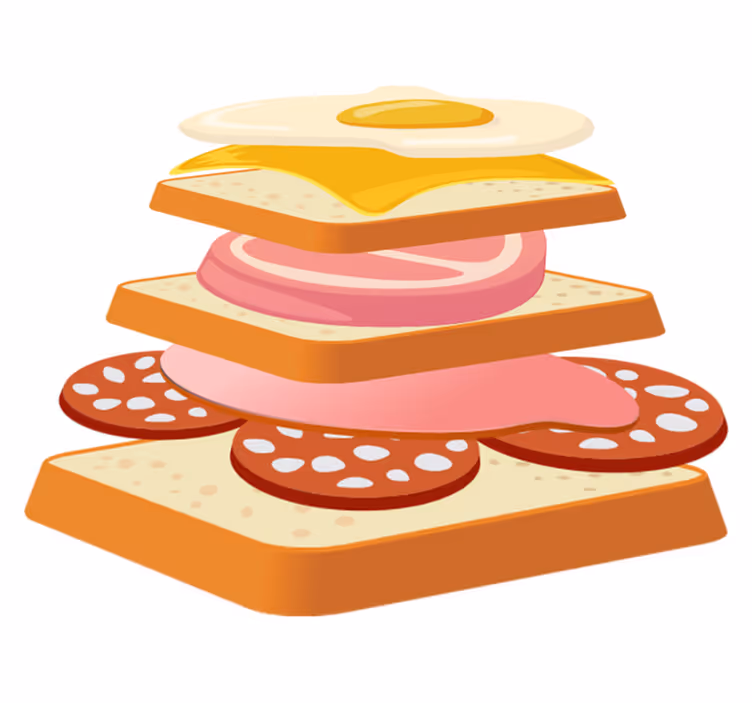 Francesinha keittiön vinyylimatto - Tenstickers