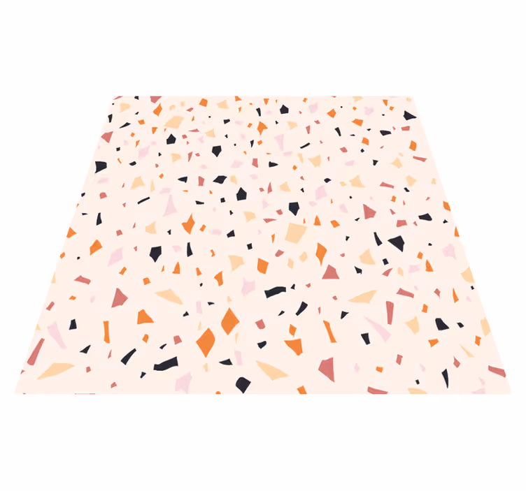 Harmaa terrazzo-vinyylimatto - Tenstickers