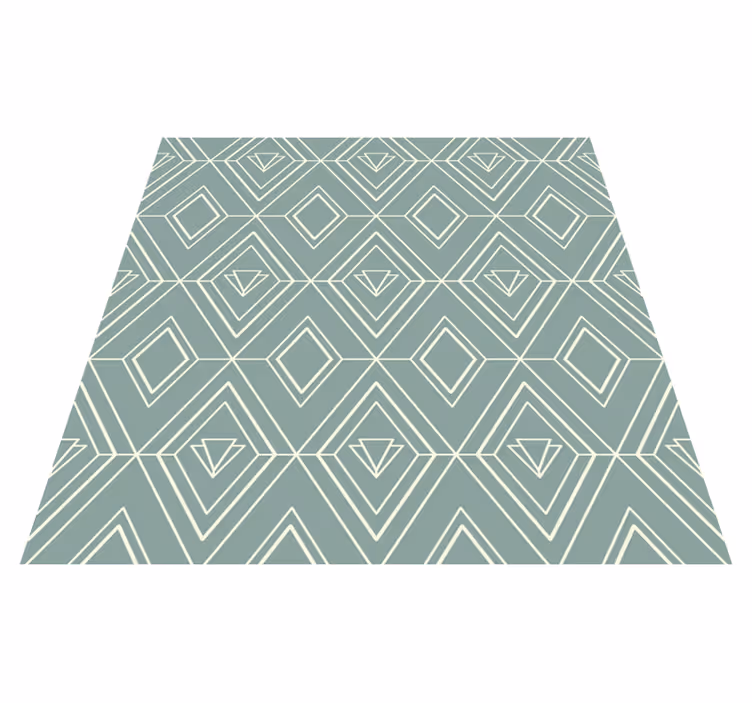 Keittiön vinyylimatto art deco geometrinen kuvio - Tenstickers