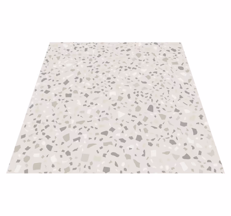 Keittiön vinyylimatto harmaa terrazzo - Tenstickers