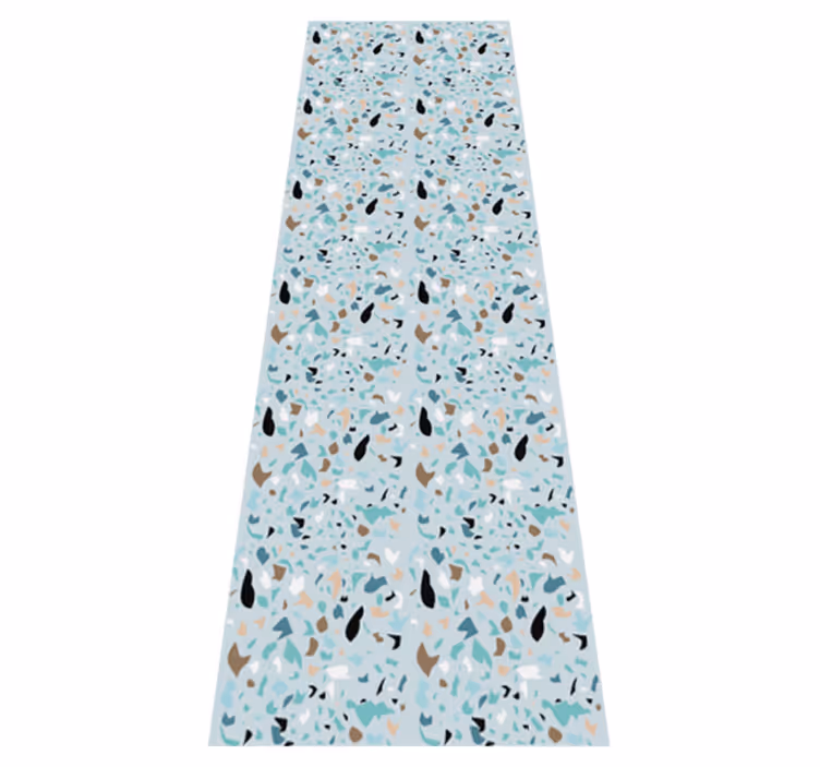 Vinyylimatto makuuhuoneeseen terrazzo-tyylillä - Tenstickers