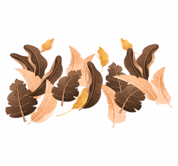 Vinyylimatto makuuhuoneeseen savannabeige kasvit - Tenstickers