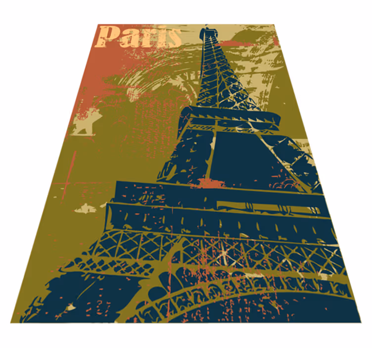 Vinyylimatto makuuhuoneeseen pariisin koristeena - Tenstickers
