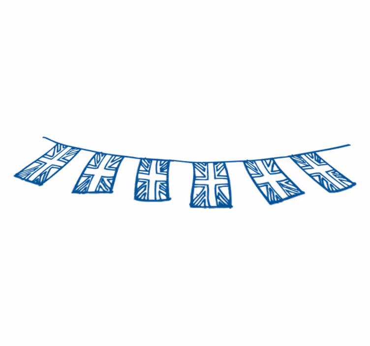 Vinyylimatto makuuhuoneeseen englannin lippu - Tenstickers