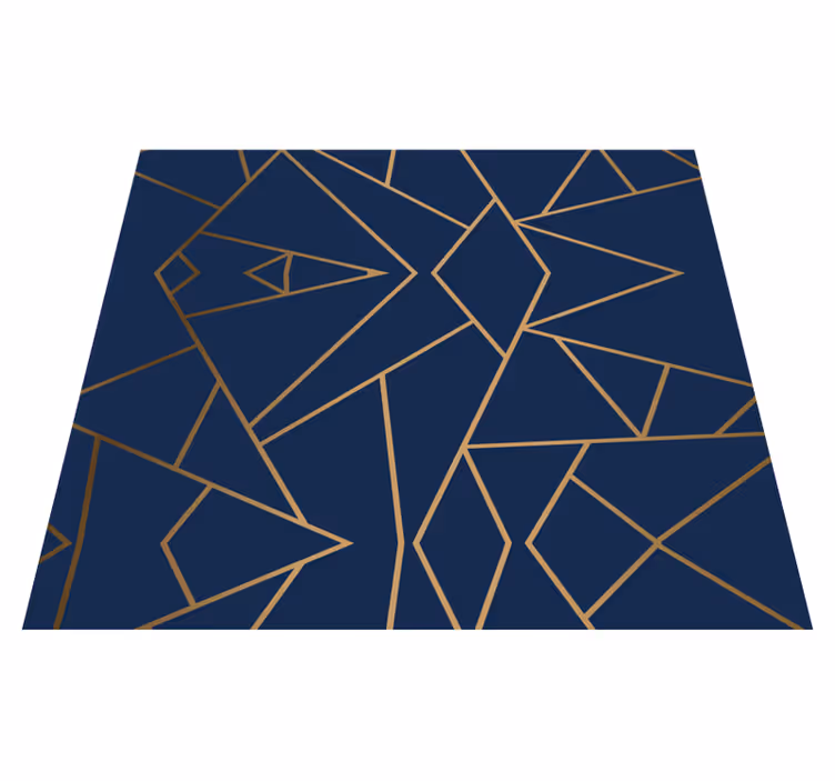Geometriset muodot toimiston vinyylimatto - Tenstickers