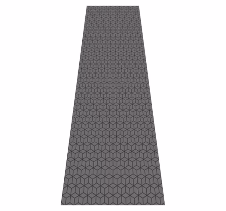 3d harmaat kuutiot toimiston vinyylimatto - Tenstickers